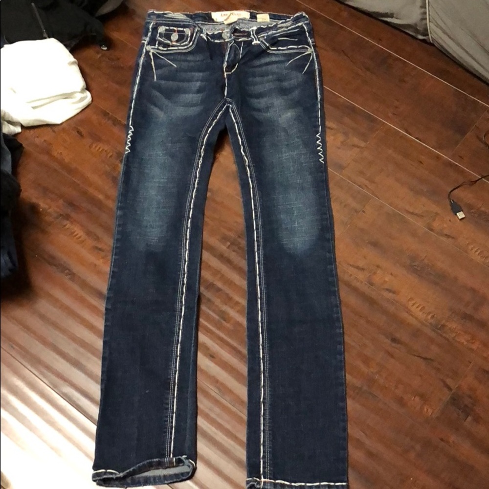 Woven jeans